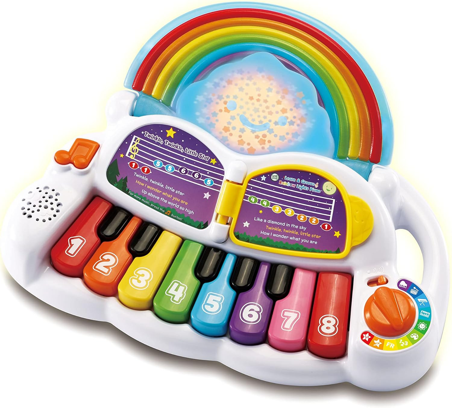 LeapFrog Learn & Groove Rainbow Lights Piano with Sounds, Colours and Numbers, English and French... | Amazon (UK)