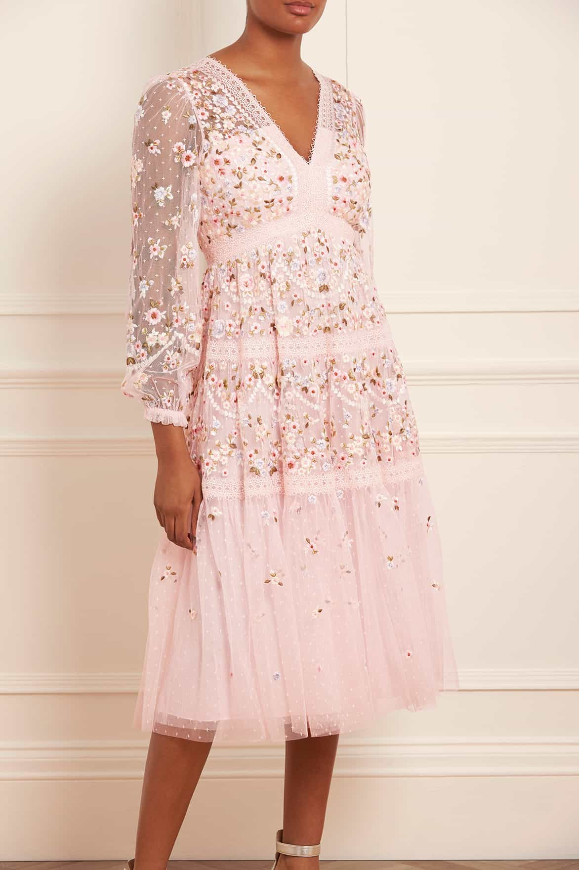 Garland Ribbon Midaxi Dress | Needle & Thread