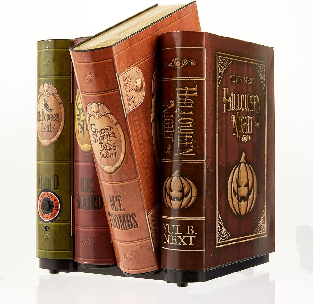 Halloween Moving Books Animated Decoration Scary Movable Books Motion Activated Eerie Sounds Trun... | Amazon (US)