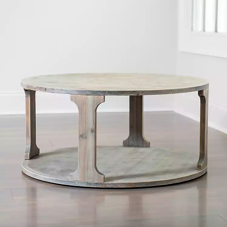 Gray Wood Geller Coffee Table | Kirkland's Home