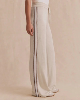 Splendid - Georgie Sporty Sweater Pant - White/Pale Oak Heather | Splendid
