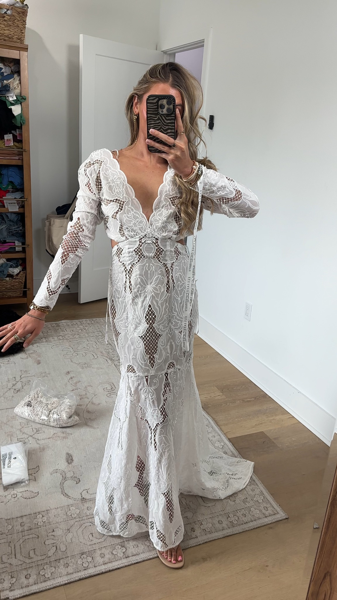ELLIATT registry gown. the struggle of finding white dresses in August-September is so real I ordered what felt like half the @Revolve  website lol (filmed back in Aug) definitely some really good white dress options for different occasions 💍 5’4/xs 

#whitedress #2027bride #bridaldresses #whitedresshaul #bridaleradress

#LTKootd #LTKWedding #LTKstorytime