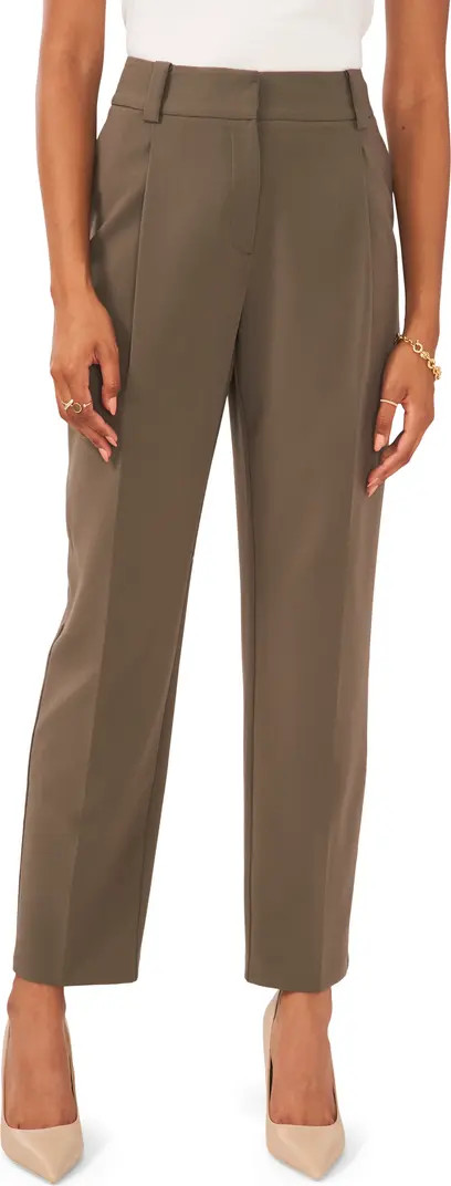 Pleated Straight Leg Trousers | Nordstrom