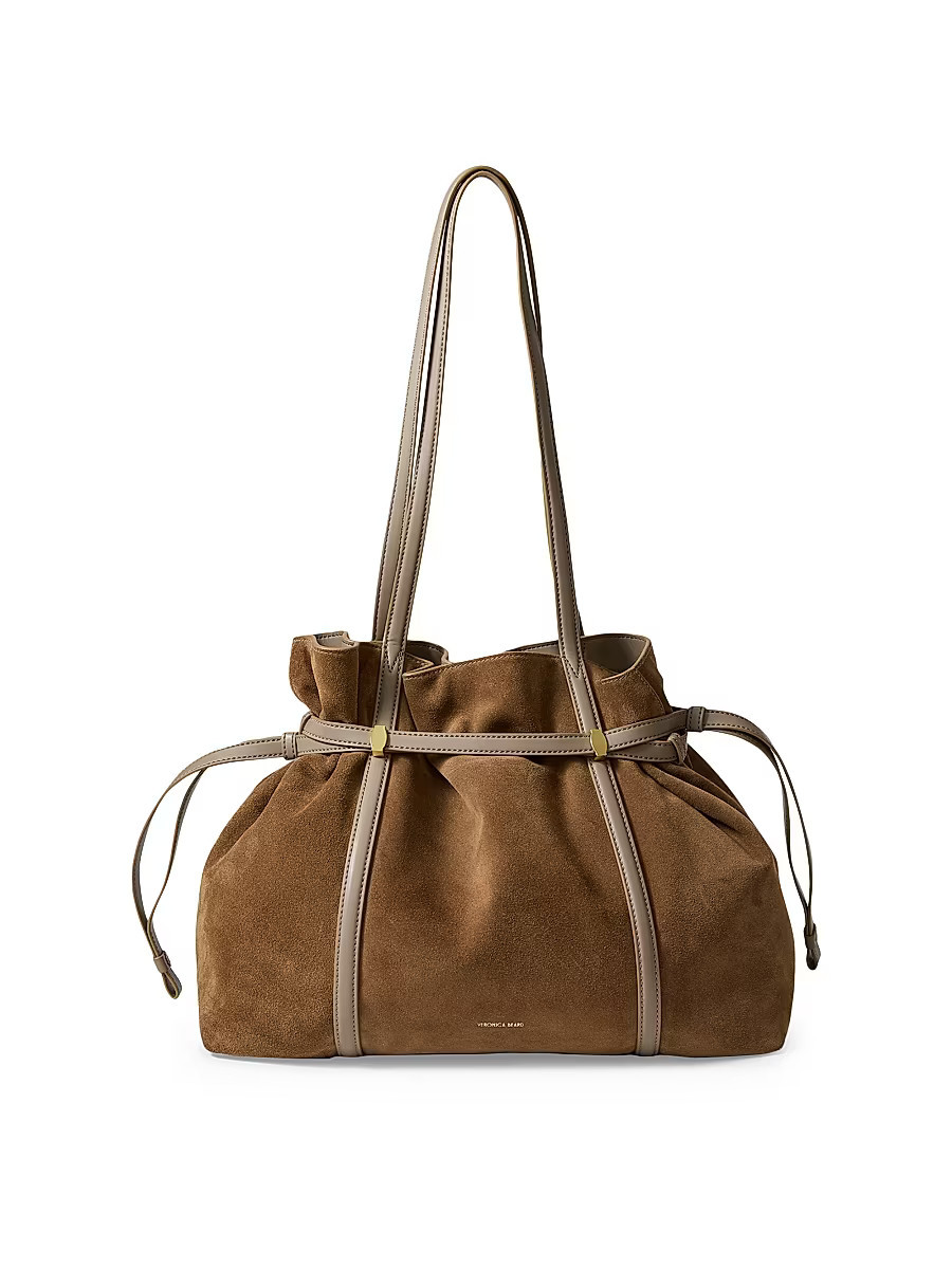 Women's Lasso Suede Tote - Bark | Saks Fifth Avenue