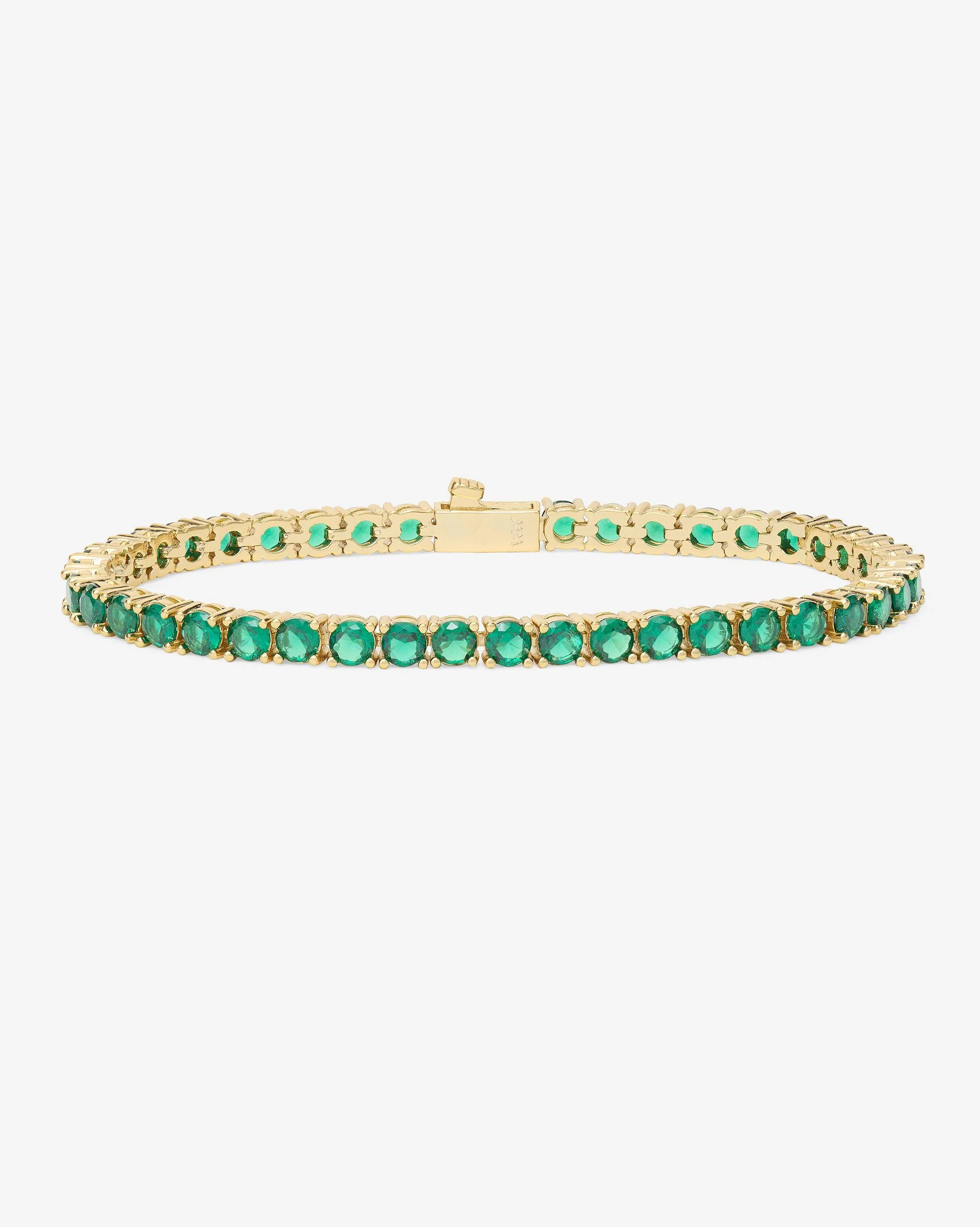 Grand Heiress Tennis Bracelet - Gold|Emerald | Melinda Maria Jewelry