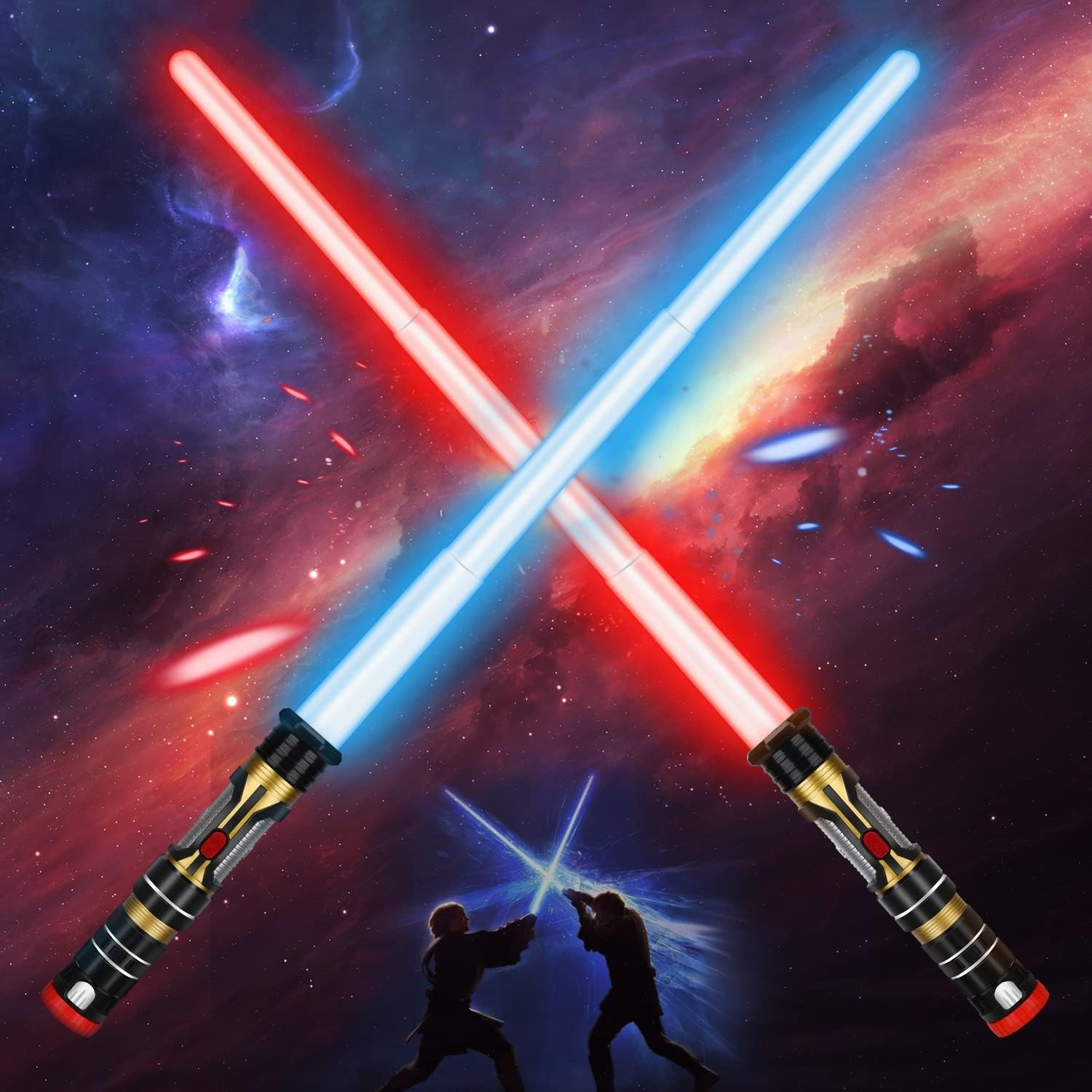 TOY Life 2 Pack Dark Saber Light a Saber for Kids Light up Sword LED Lightsavers Inquisitor Light... | Amazon (US)