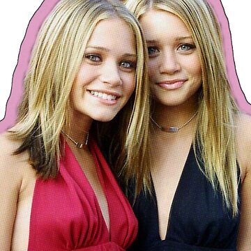 Mary Kate and Ashley olsen adults cute teens 90s Throw Pillow | Redbubble (US)