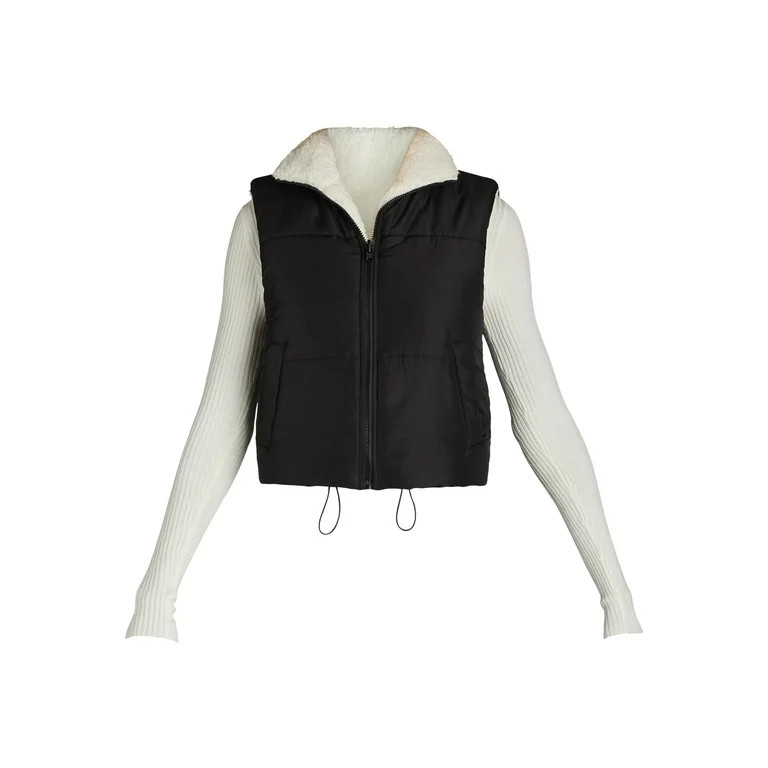 No Boundaries Reversible Vest, Women's | Walmart (US)