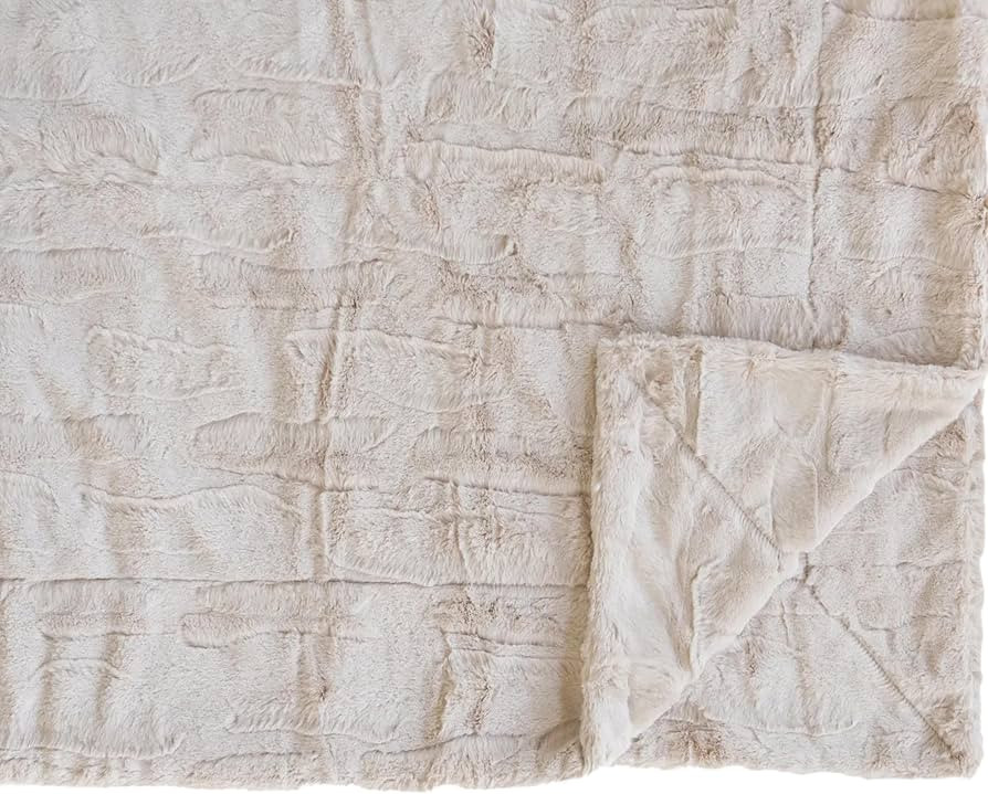 Minky Couture Sorbet Blanket - Ultra-Soft Throw for Silky Smooth Comfort - Premium Decorative Thr... | Amazon (US)