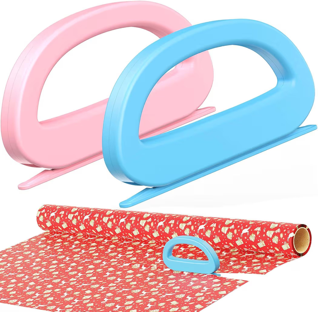 Dual Ended Wrapping Paper Cutter 2-Pack (4 Blades), Sliding Gift Wrap Cutter for Wrapping, Paper ... | Amazon (US)