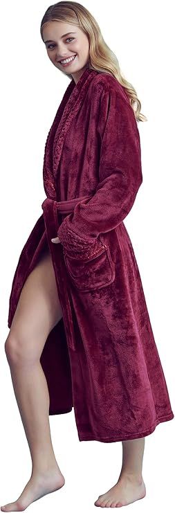 Women’s Comfortable Fleece Bathrobe – Plush Soft Robe for Women       Send to LogieInstantly ... | Amazon (US)