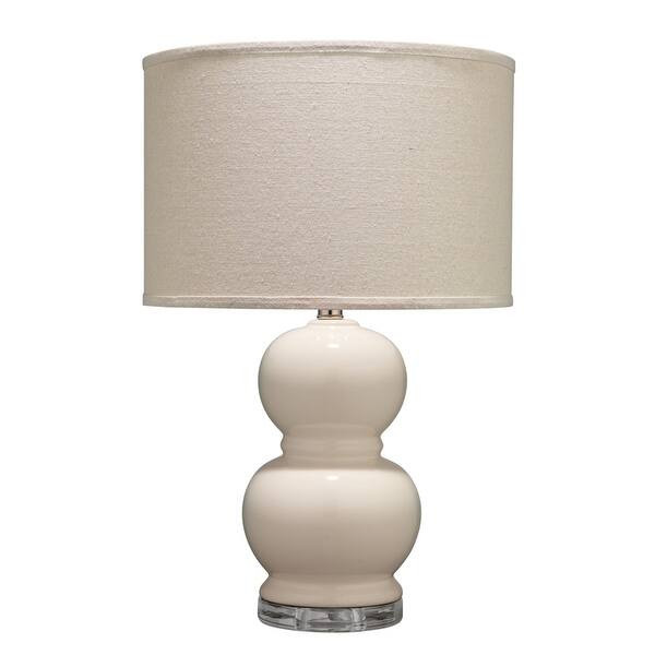 Alden Décor Bennett Ceramic Table Lamp, Cream - Bed Bath & Beyond - 18137713 | Bed Bath & Beyond