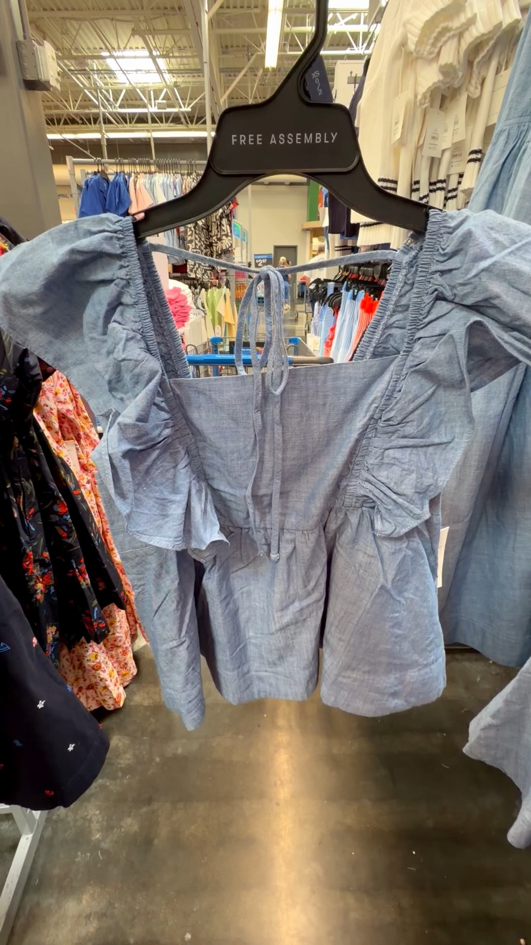 Fall outfit - $10, ON SALE; cute ruffle sleeve top, in store ready! Also comes in a pink style ; cute for a country concert or date night with flare jeans !


#LTKvlog #LTKOver40 #chambray #fluttersleeve #walmart #summer #summertop #summeroutfit #under25 #designerdupe
#falloutfit @Walmart 
#LTKU #LTKSeasonal #LTKstorytime
#LTKSaleAlert