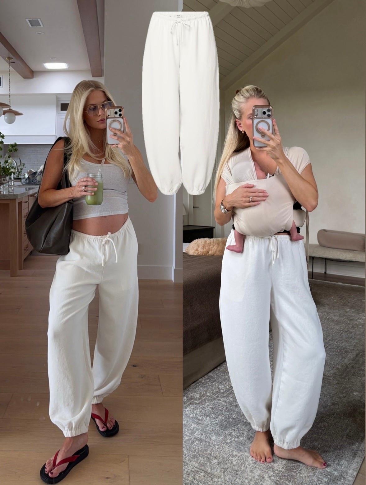 SIZE: medium in tank (heather cloud white), small in pants (light birch), shoes are tts! #kathleenpost

Errands outfit, school drop off, school pick up, farmers market run, casual lunch look, bump friendly, maternity look, pregnancy vs pp

#LTKSeasonal #LTKBump #LTKootd