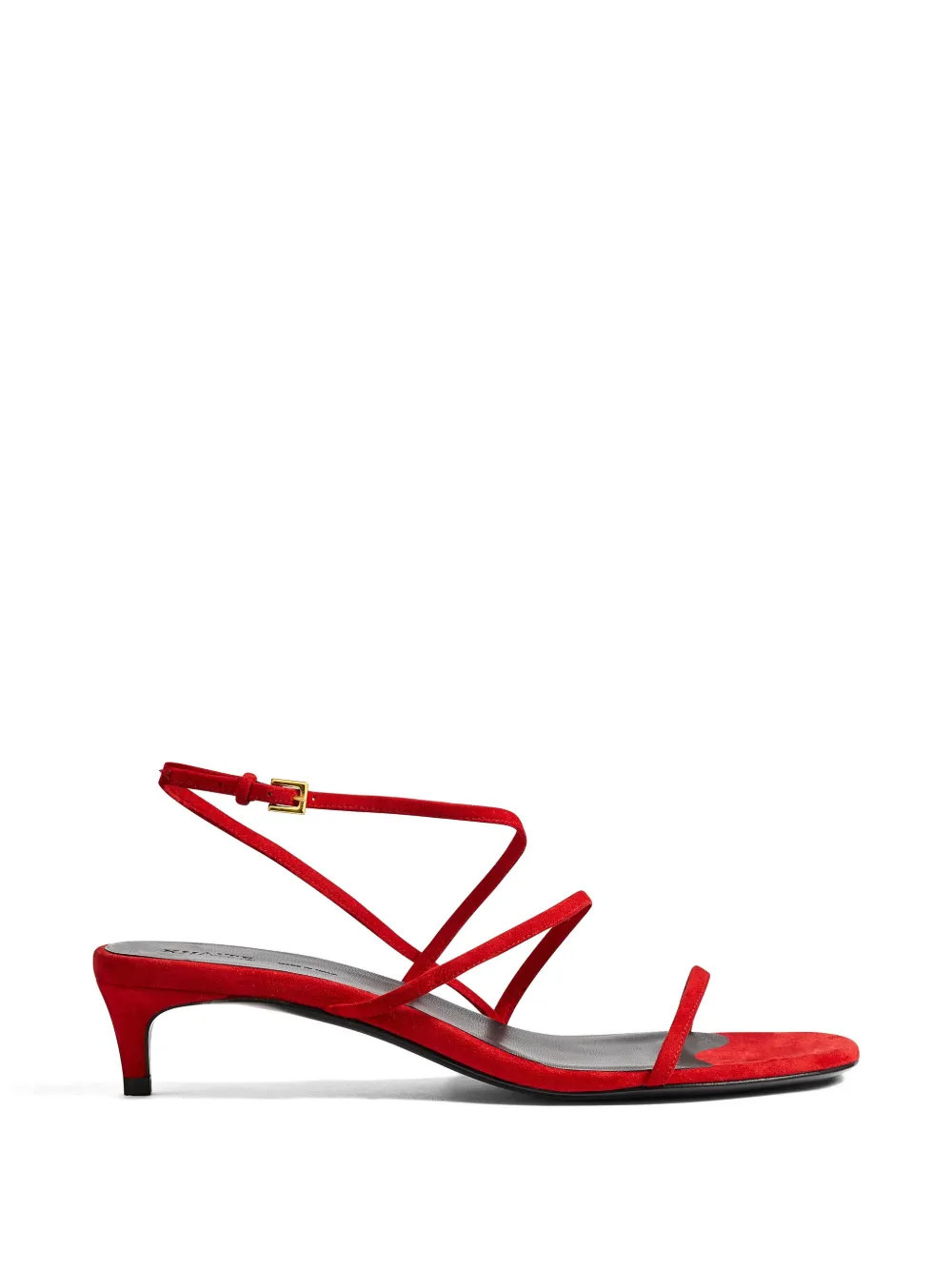 KHAITE Loop kitten heel sandals - Red | Farfetch Global