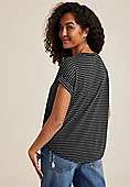 24/7 Clara Textured Short Sleeve Tee | Maurices