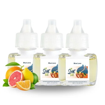 Scent Fill Blue Lava Plug in Air Freshener, 3 Scented Oil Refills | Walmart (US)