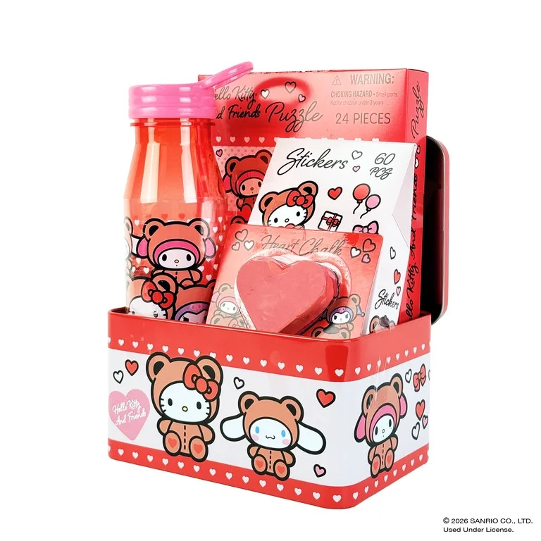 Hello Kitty and Friends Tin Valentines Gift Set | Walmart (US)