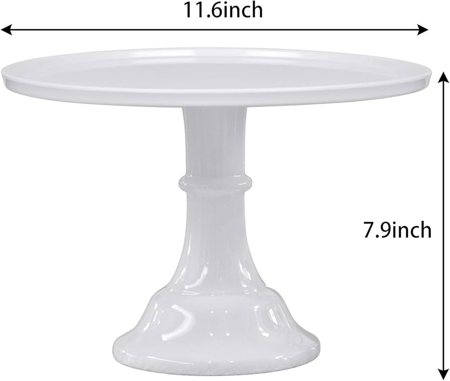 Round Cake Stand White 11" Melamine Cake Display Stand Dessert Cupcake Display Tray for holiday,G... | Amazon (US)