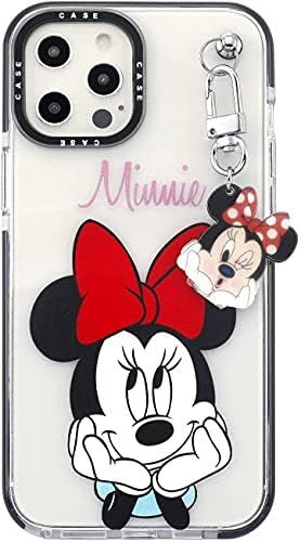Max-ABC Compatible with iPhone 13 Pro Max Cute Cartoon Case Minnie Mouse Lovely Ultra Thin Slim G... | Amazon (US)