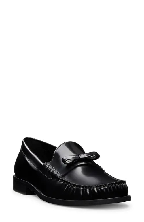 Stuart Weitzman Lottie Bow Loafer in Black at Nordstrom, Size 9 | Nordstrom