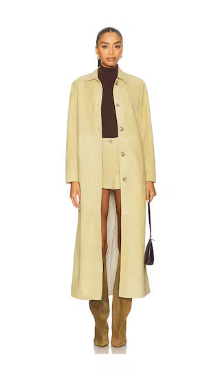 Antar Coat in Butter Suede | Revolve Clothing (Global)