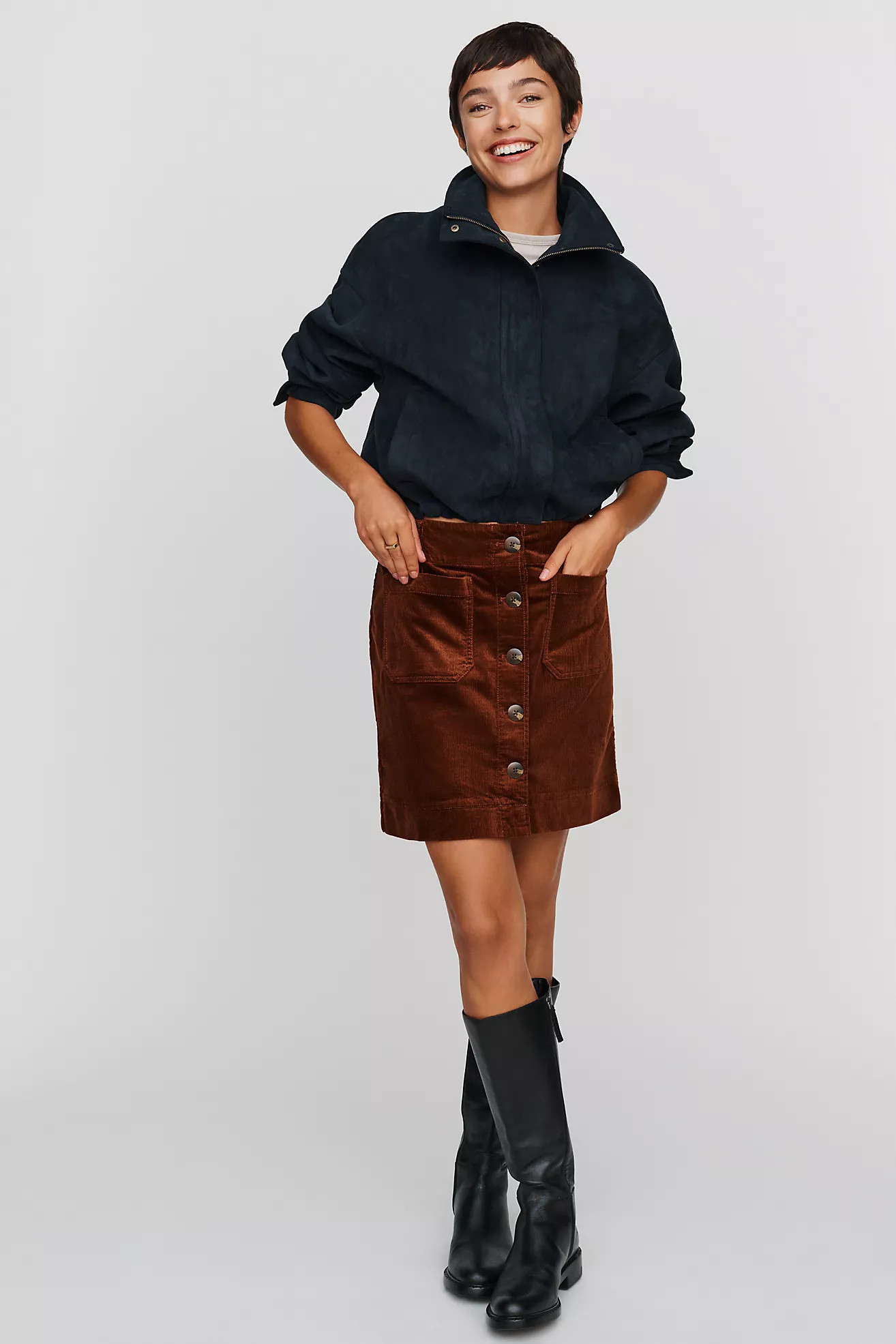 Maeve Colette Corduroy Mini Skirt | Anthropologie (US)