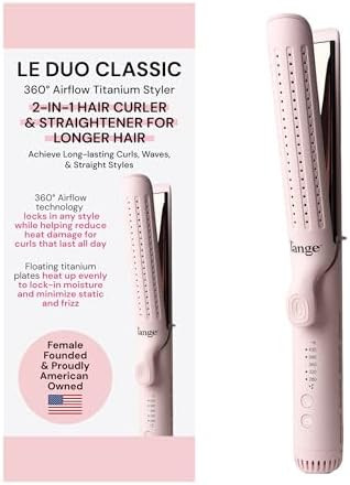L'ANGE HAIR Le Duo Grande 360° Airflow 2 in 1 Straightener and Curler | 1 Inch Curling Wand & Ti... | Amazon (US)
