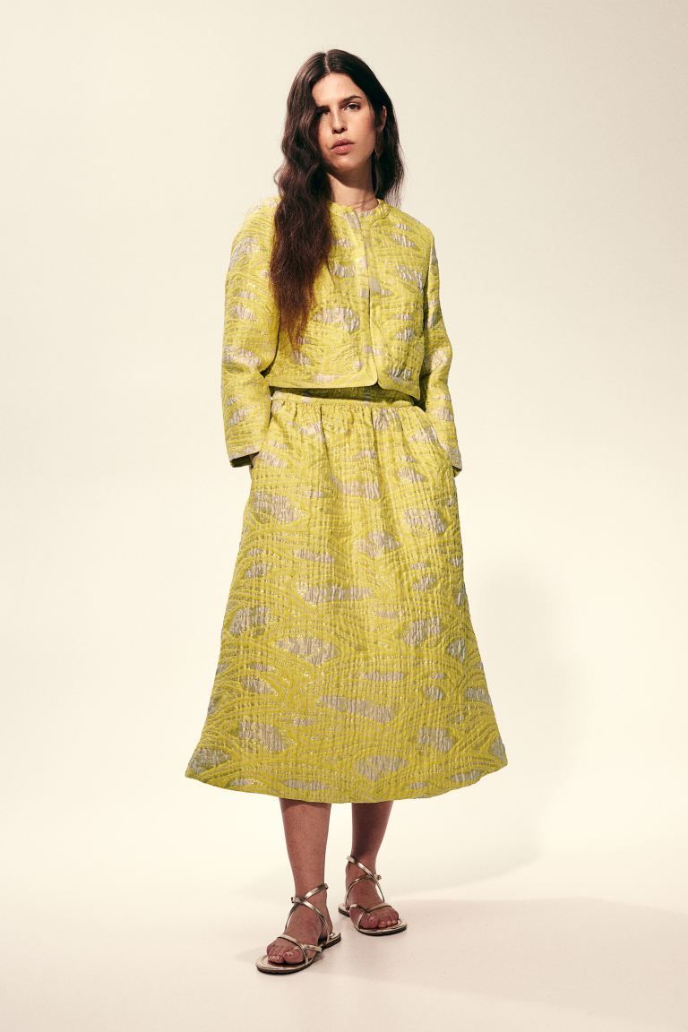 Voluminous Brocade Skirt | H&M (US + CA)