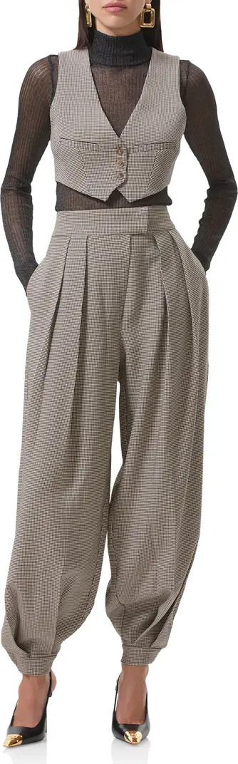 Tiffany Houndstooth Balloon Pants | Nordstrom