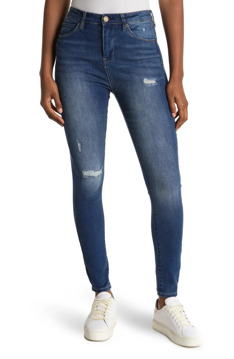 Distressed High Rise Skinny Jeans | Nordstrom Rack