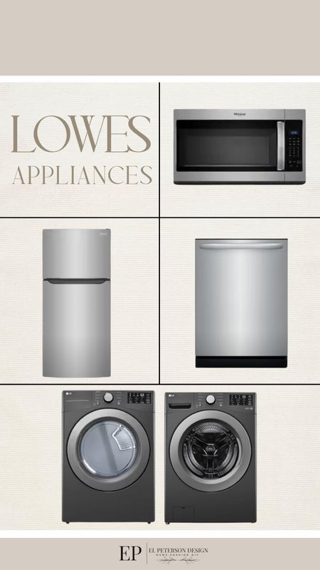 @Loweshomeimprovement #Lowespartner #AD 
Microwave
Refrigerator 
Washer and dryer
Dishwasher 

#LTKHome