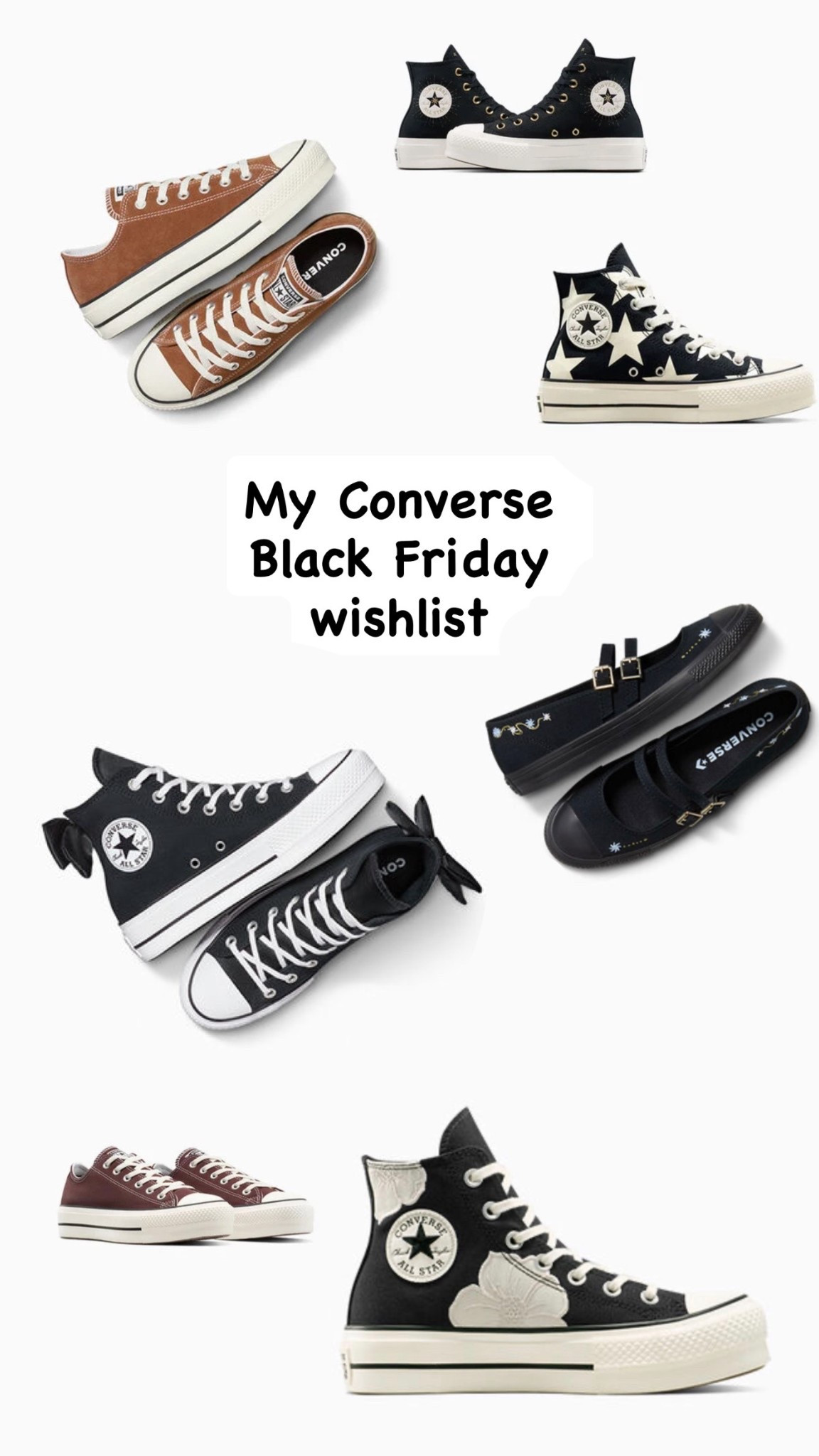 My converse Black Friday shopping wishlist 🤍

#LTKGiftGuide #LTKCyberWeek #LTKootd