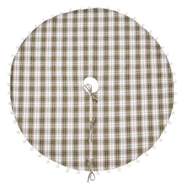Plaid Cotton Tree Skirt | Wayfair North America