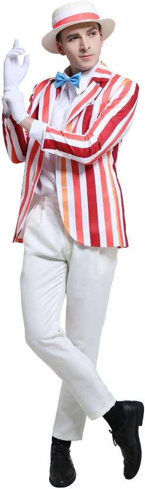 Haikyuu Men's Cosplay Costume Rainbow Striped Suit Blazer Outfits with Hat Gloves | Amazon (US)