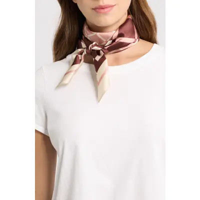 rag & bone Pop Geo Silk Scarf in Mochg at Nordstrom | Nordstrom