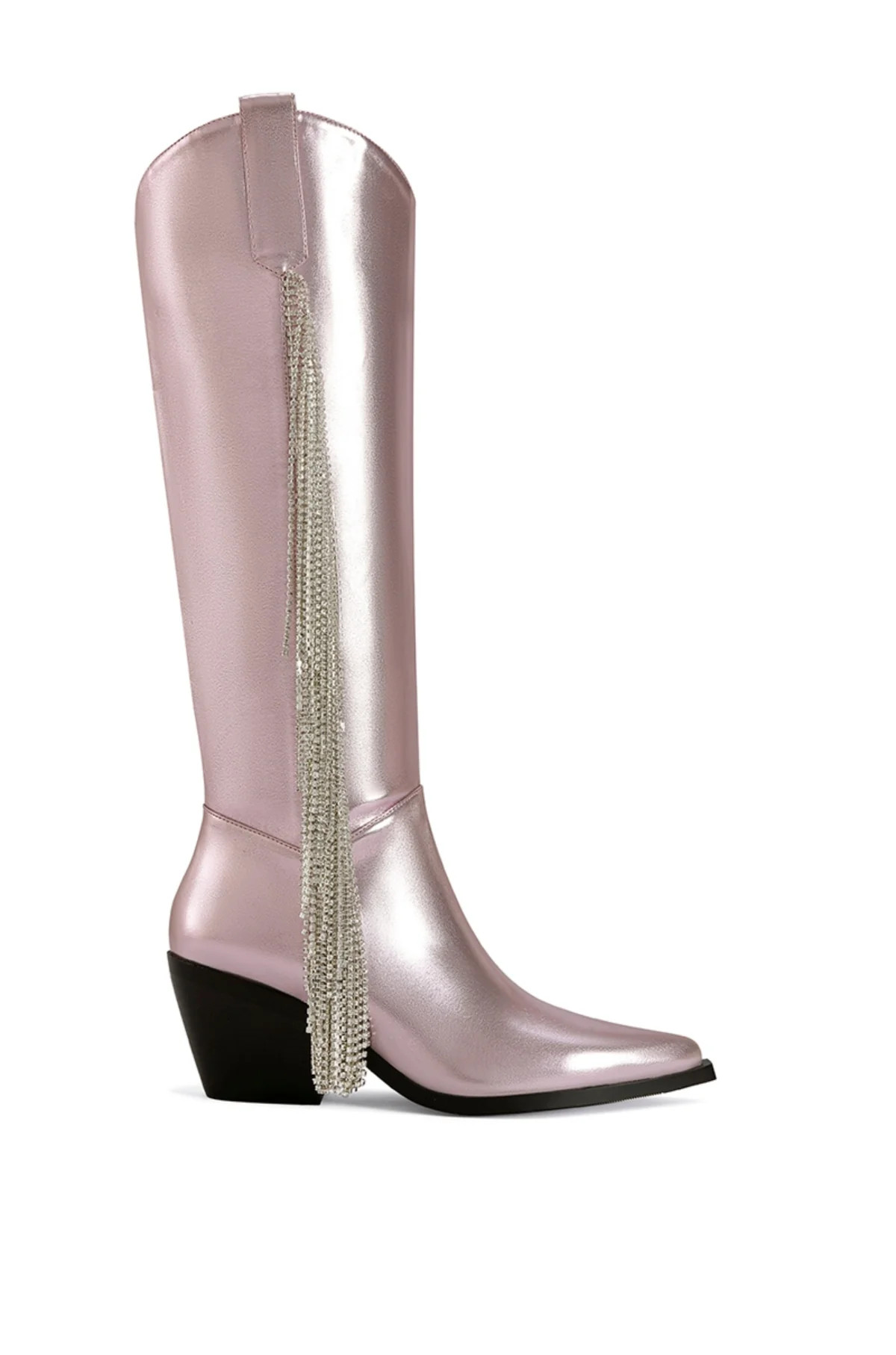 JOYDISTRICT-PINK TASSEL WESTERN BOOT | Azalea Wang