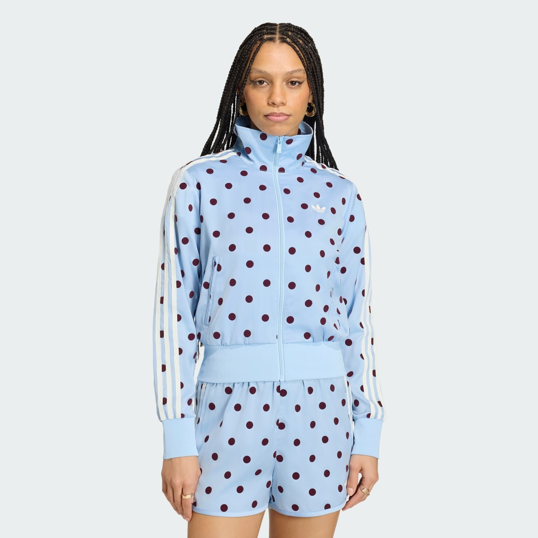 SATIN POLKA DOTS TT Track Top | adidas (US)