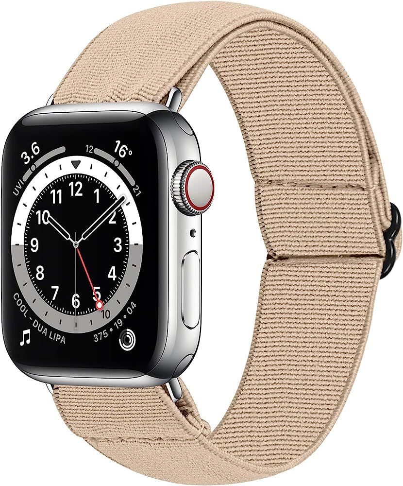 ESTRELL Stretchy Sport Solo Loop Bands Compatible with Apple Watch 38mm 40mm 42mm 44mm,Soft Nylon... | Amazon (CA)