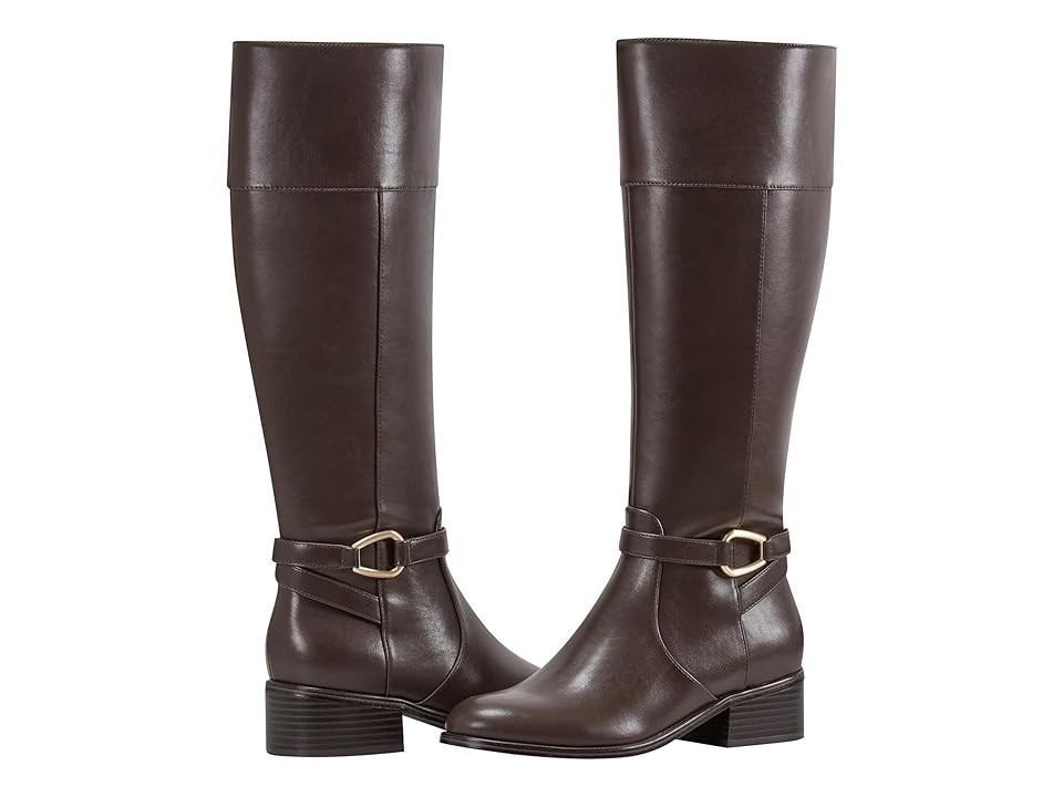 Bandolino Dennie Women's Boots Dark Brown : 9.5 M, Synthetic | Zappos