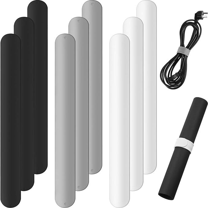 White Black Grey Silicone Flip Wraps Silicone Covered Metal Strips Gift Wrap Roll Holder Wrapping... | Amazon (US)