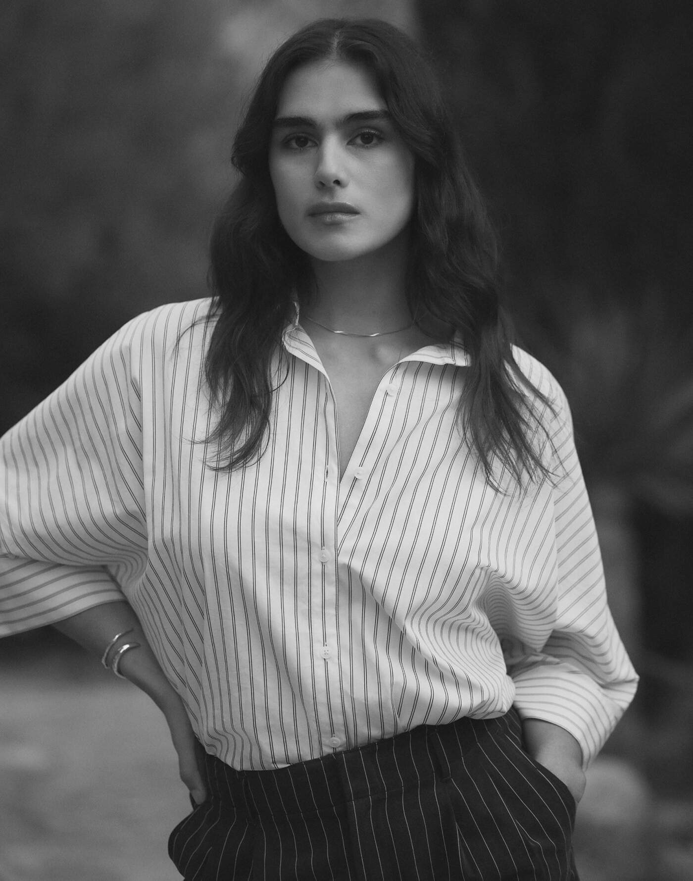 Poplin Oversized Button-Up Shirt in Stripe | Madewell