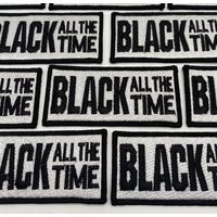 Prideful Patchez, Black All The Time, Iron On Patch, Sew Embroidered Great On Jackets, Denim, Hoodies & Bags, Cute Patches | Etsy (US)