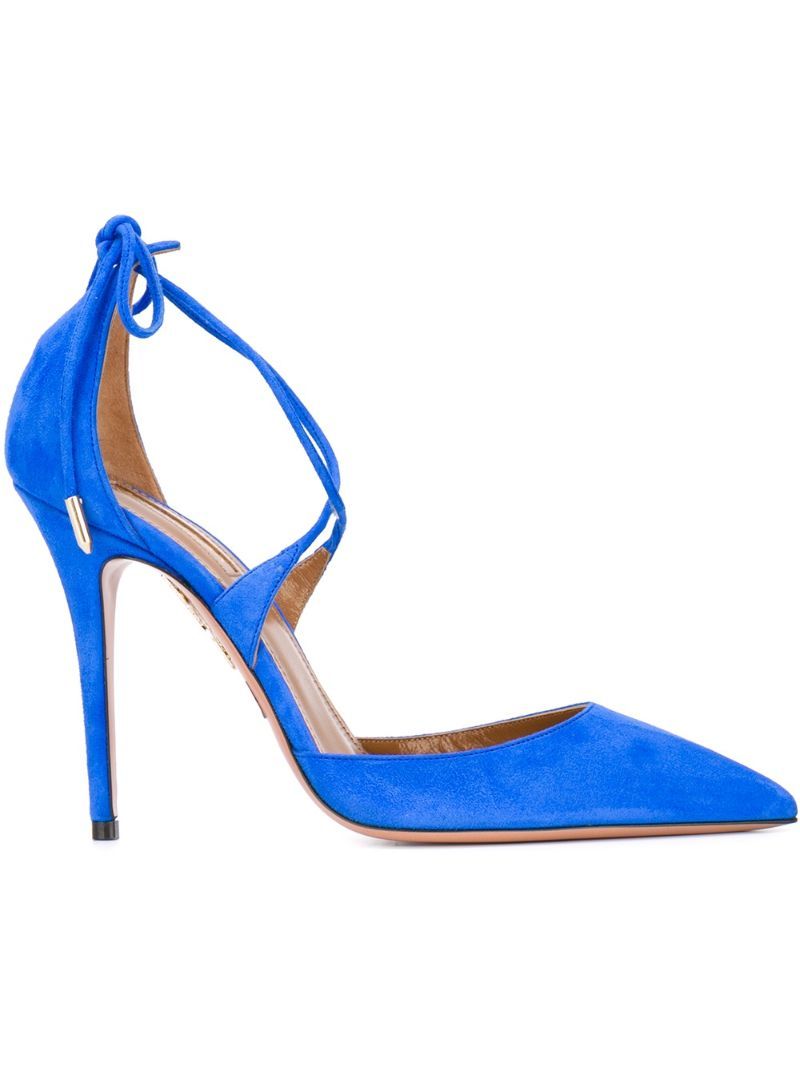 Aquazzura 'Matilde' stilettos, Women's, Size: 38, Blue | FarFetch Global