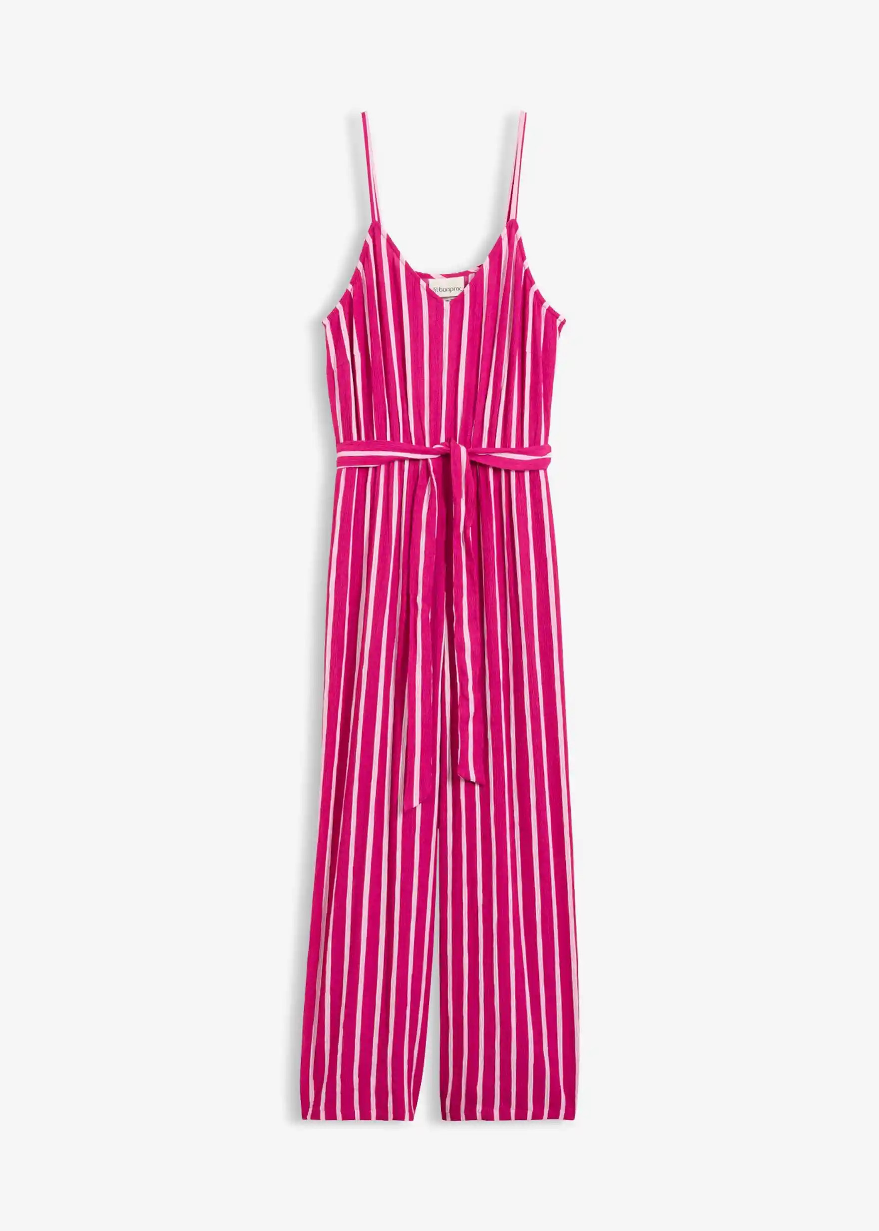 Jumpsuit aus strukturierter Viskose | Bonprix DE