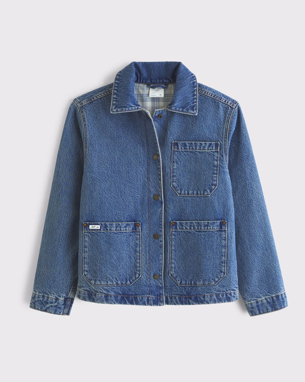 Reversible Denim Shirt Jacket | Abercrombie & Fitch (US)