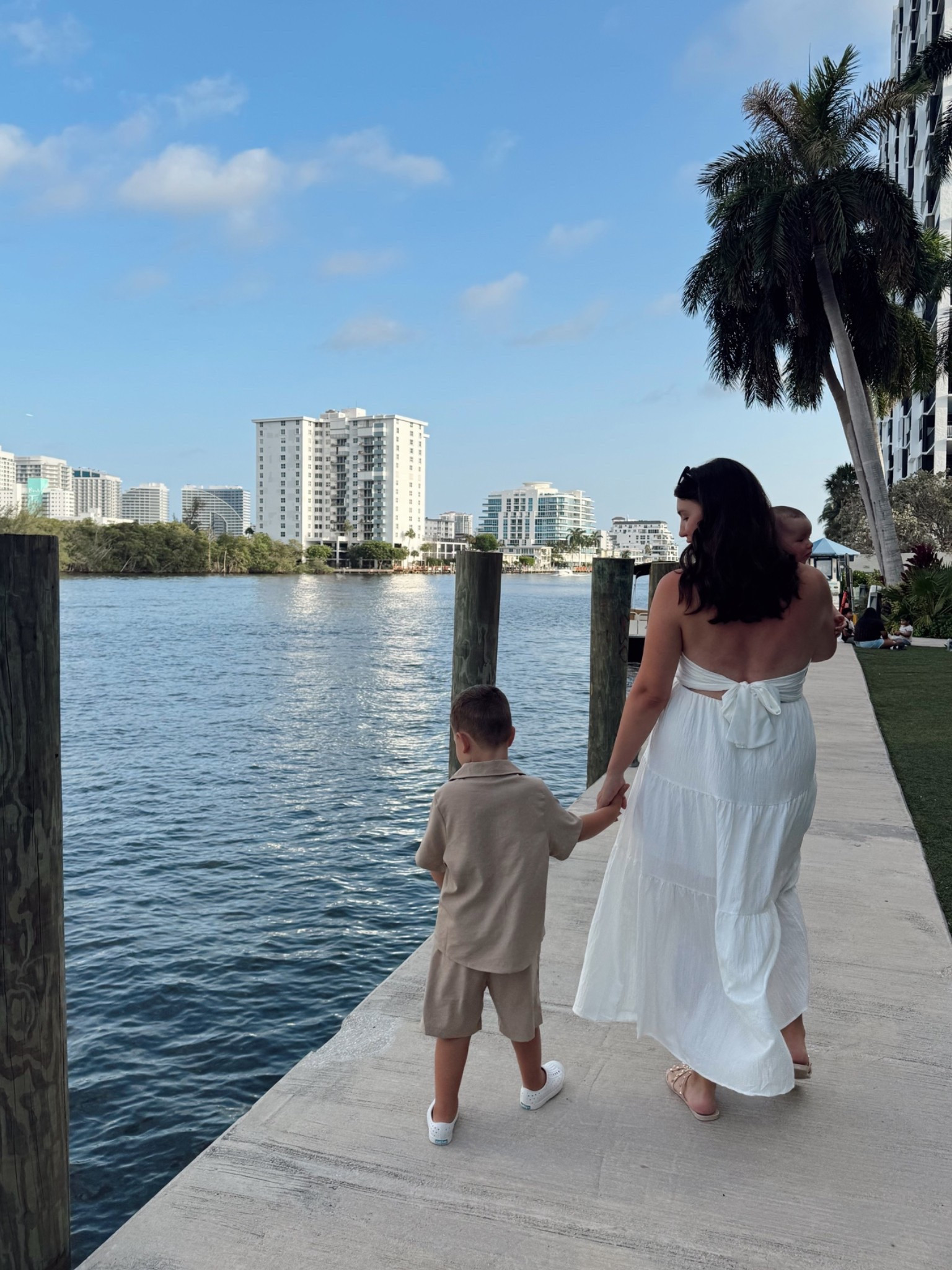 Here’s what the back of this dress looks like! A pretty tie, felt super supportive and I loved that it was a few inches off the ground so I wasn’t tripping over it.

#LTKBaby #LTKKids #LTKTravel