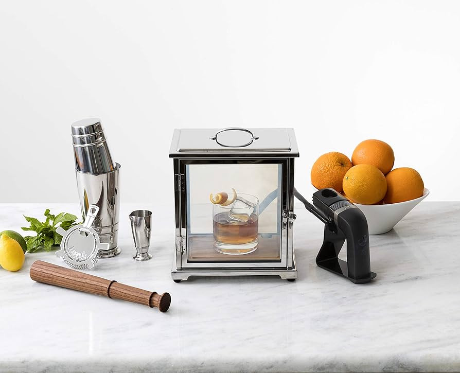 Crafthouse by Fortessa Professional Barware by Charles Joly Stainless Steel and Glass Smoking Box... | Amazon (US)