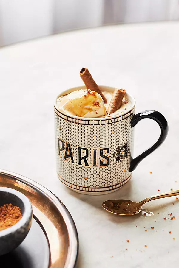 The Bistro Tile Stoneware Mug: Jetsetter Edition | Anthropologie (US)