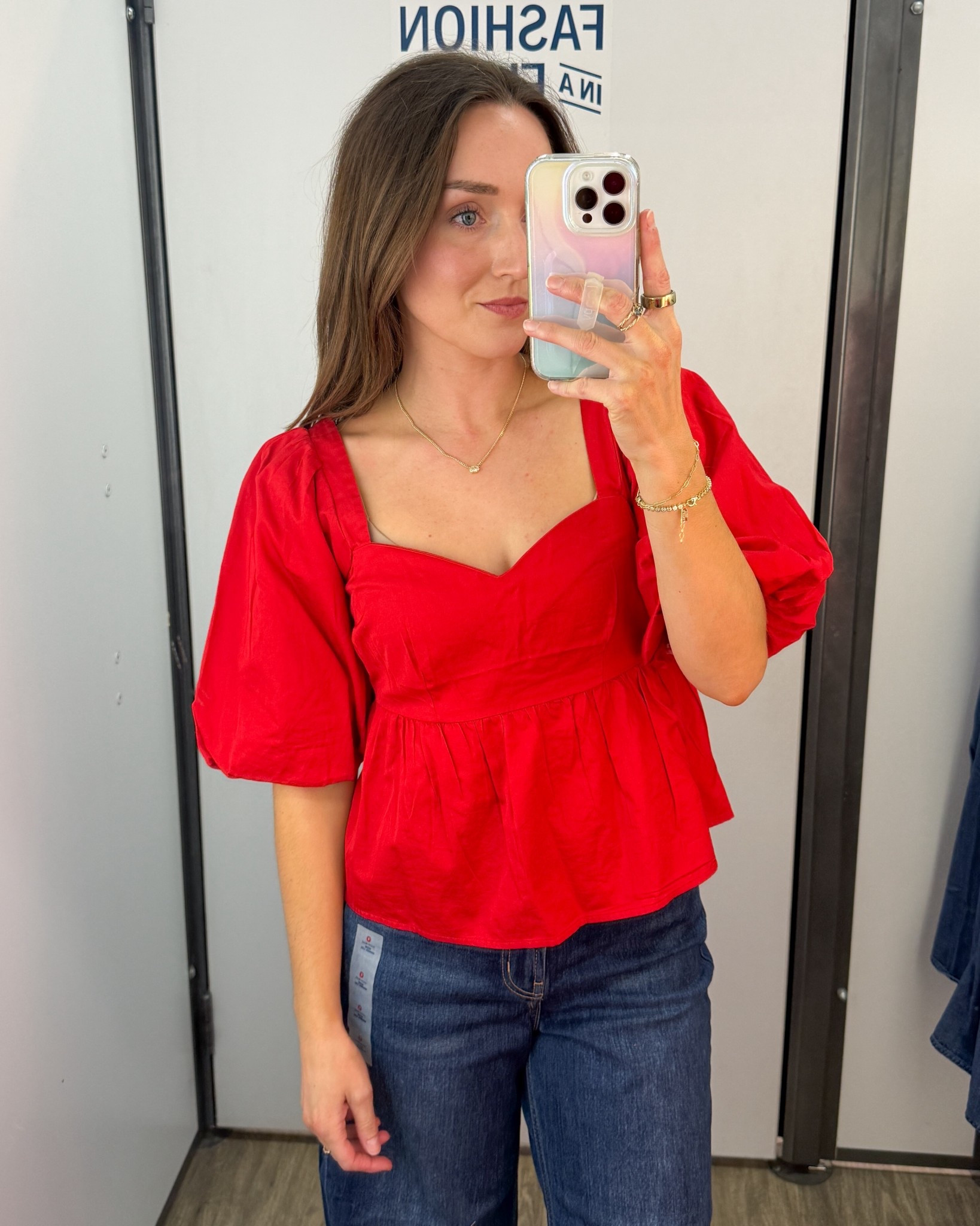 This top is on sale for $11.10 today! It also comes in black and a gorgeous Christmas plaid. I’m wearing a small but needed an extra small. I actually think the fit on this would be excellent if I had the right size.